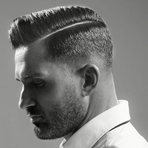 drop fade men hairstyle with pomade Drop Fade With Pomade