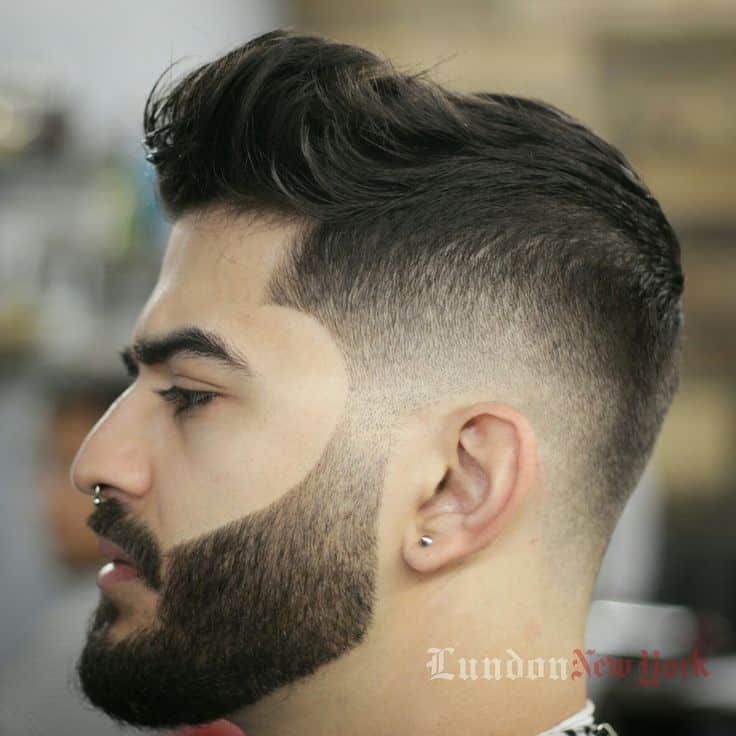 drop fade men hairstyle with beard Drop Fade With A Beard
