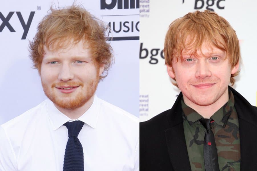 Ed Sheeran and Rupert Grint