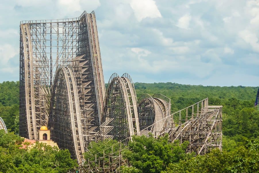 El Toro roller coaster at the Six Flags Great Adventure
