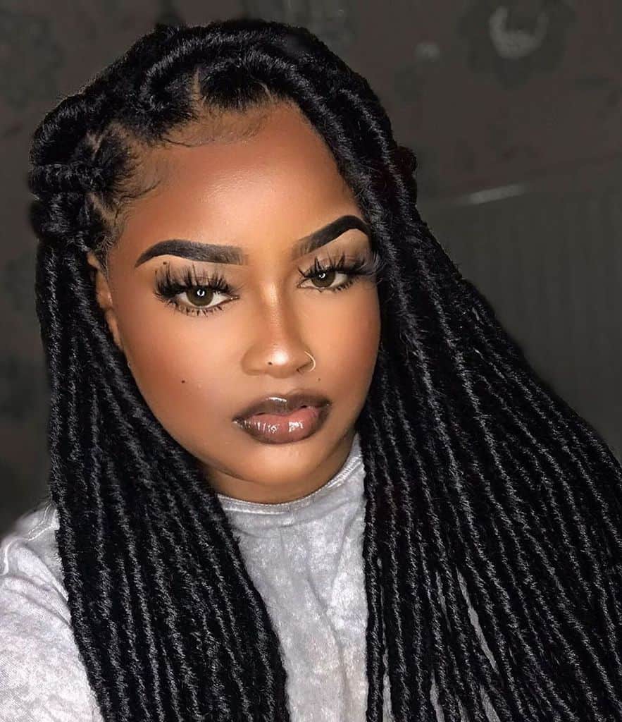 Extended Faux Locs For Men And Women. It Is A Great Style If You Don’t Want To Wait For Your Hair To Grow Long To Rock Real Dreads
