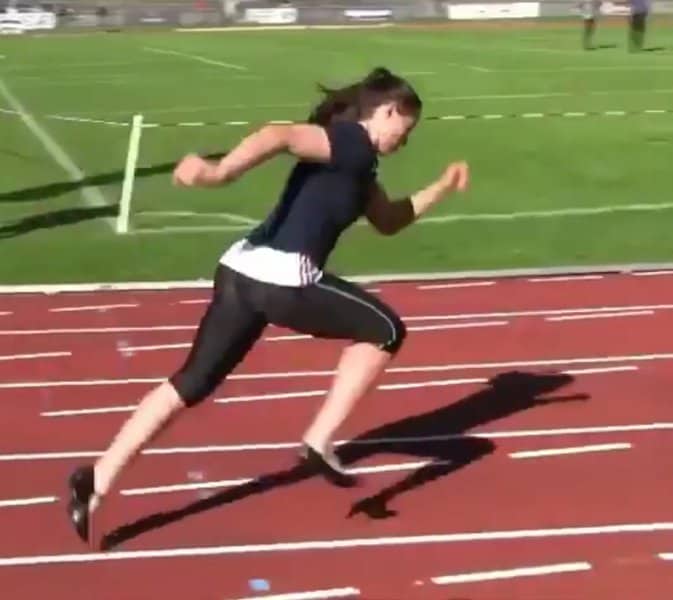 Fastest 100m Sprint Wearing High Heels