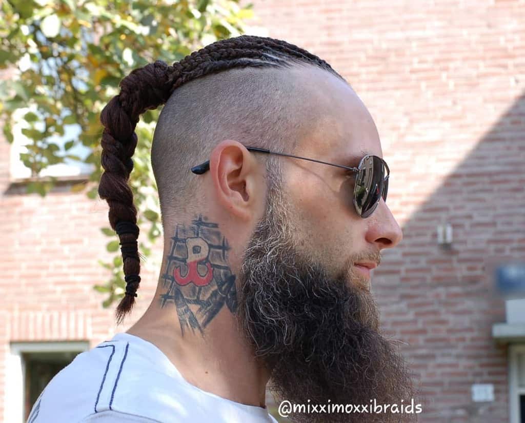 Feeding Braid Black Hair Men Braid Style