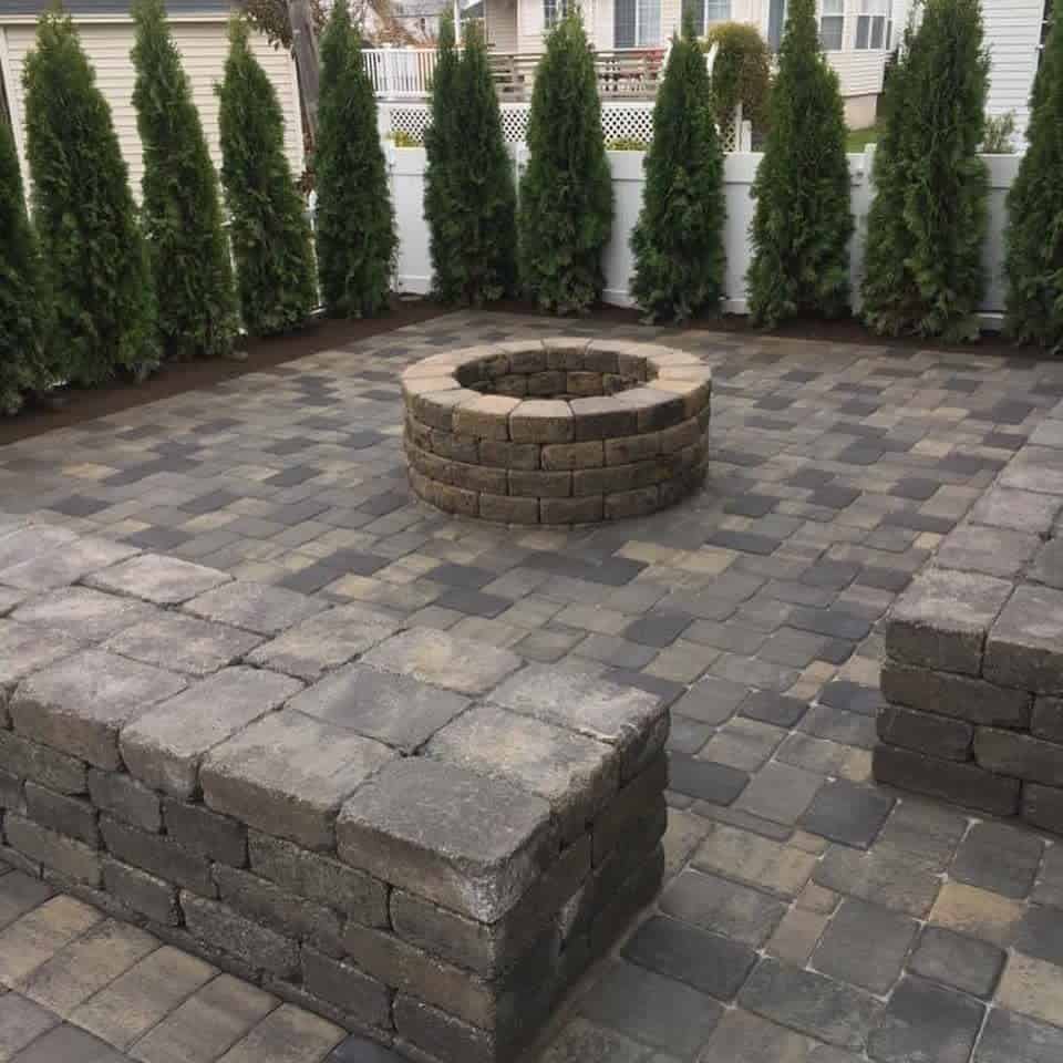 multi-colored pavers 