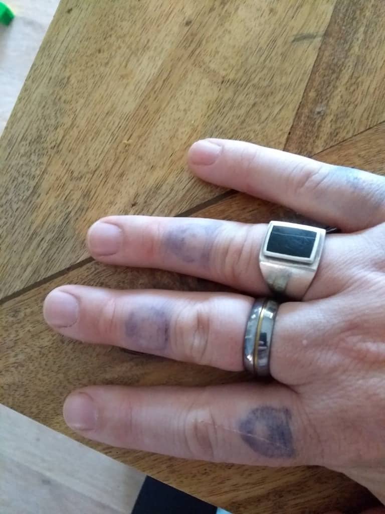 Five Days Finger Tattoos