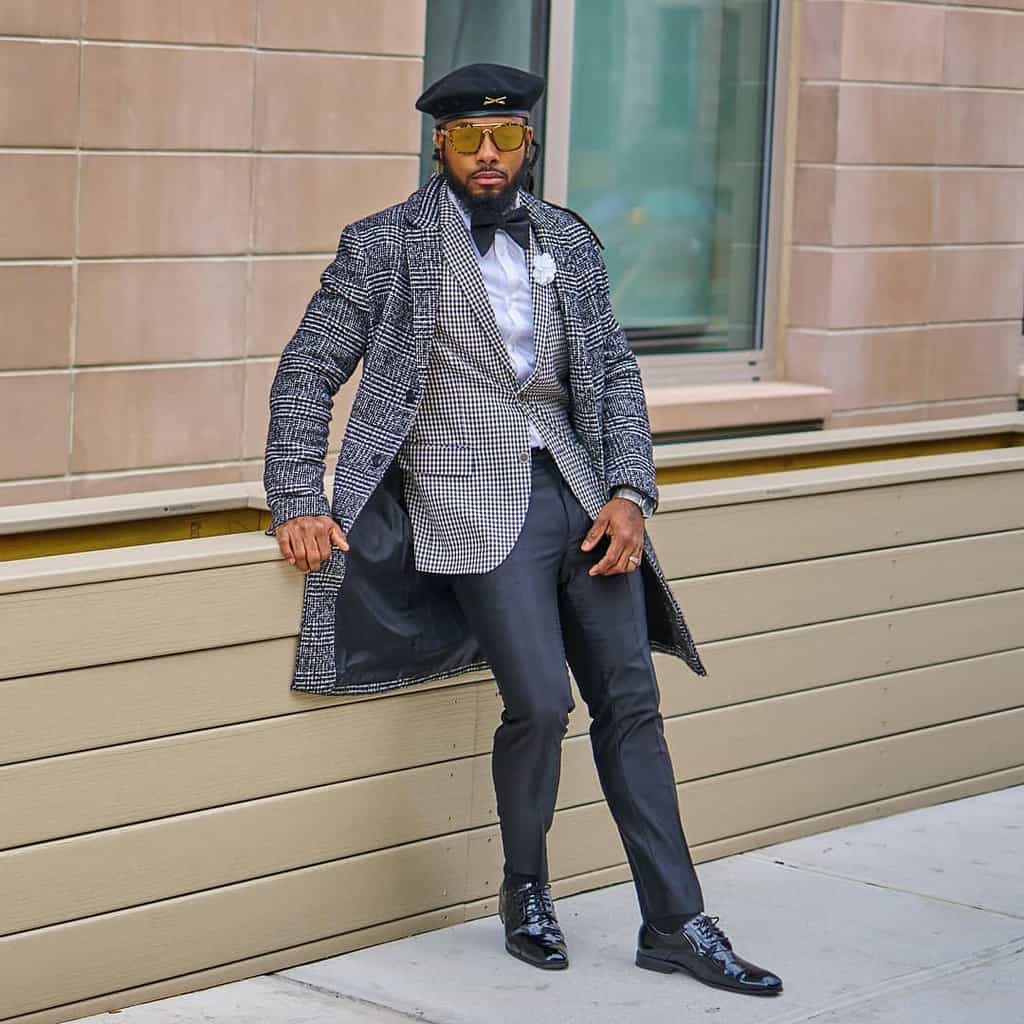 Man Wearing Flat Top Glasses