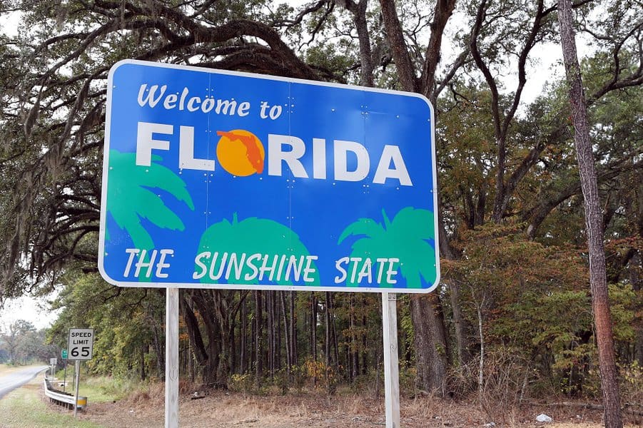 Florida Welcome Sign