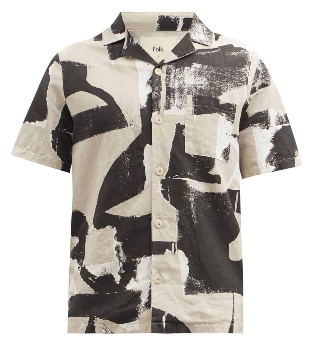 Folk Olio Print Canvas Shirt
