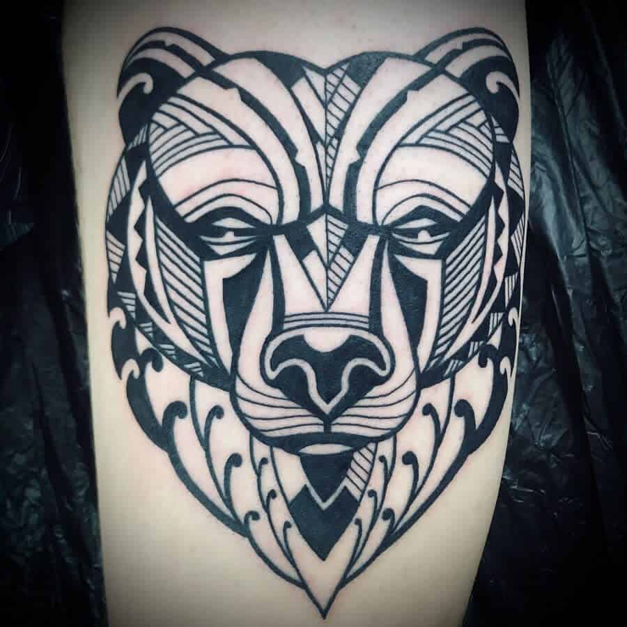 Forearm Tribal Bear Tattoo dantzat2