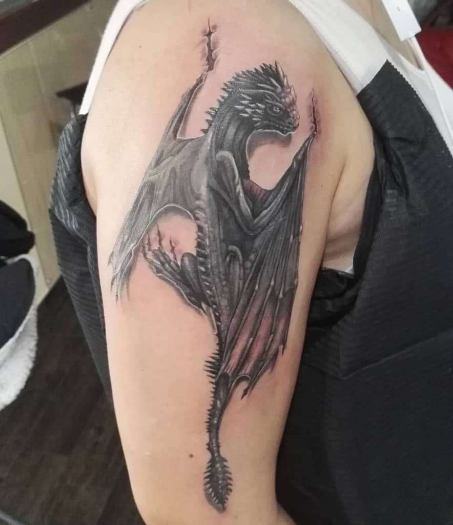 Drogon dragon tattoo