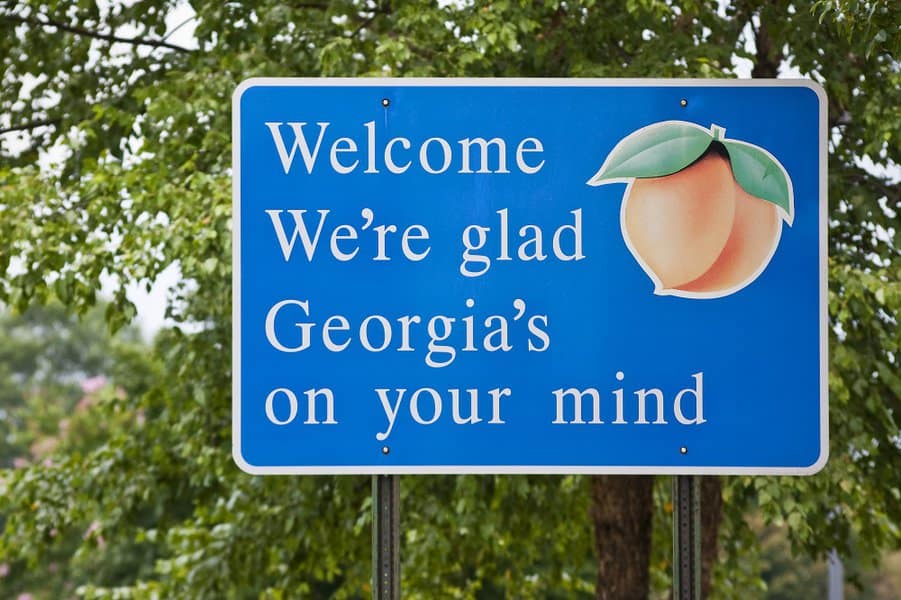 Georgia Welcome Sign
