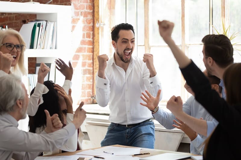 Get great people on your bus - successful businessman