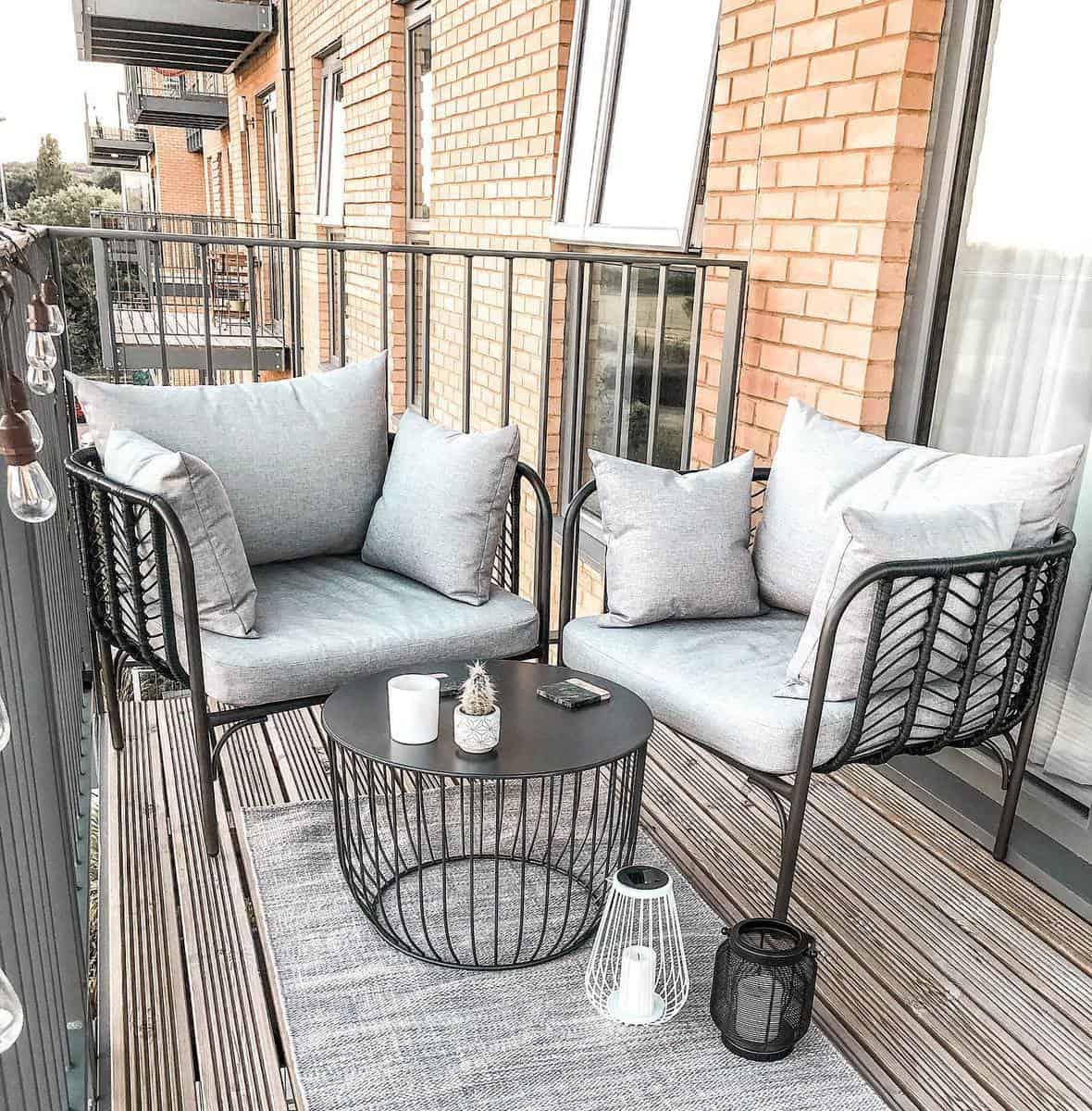 gray deck balcony apartment