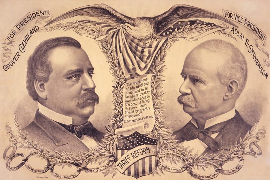 Grover Cleveland and Adlai Stevenson