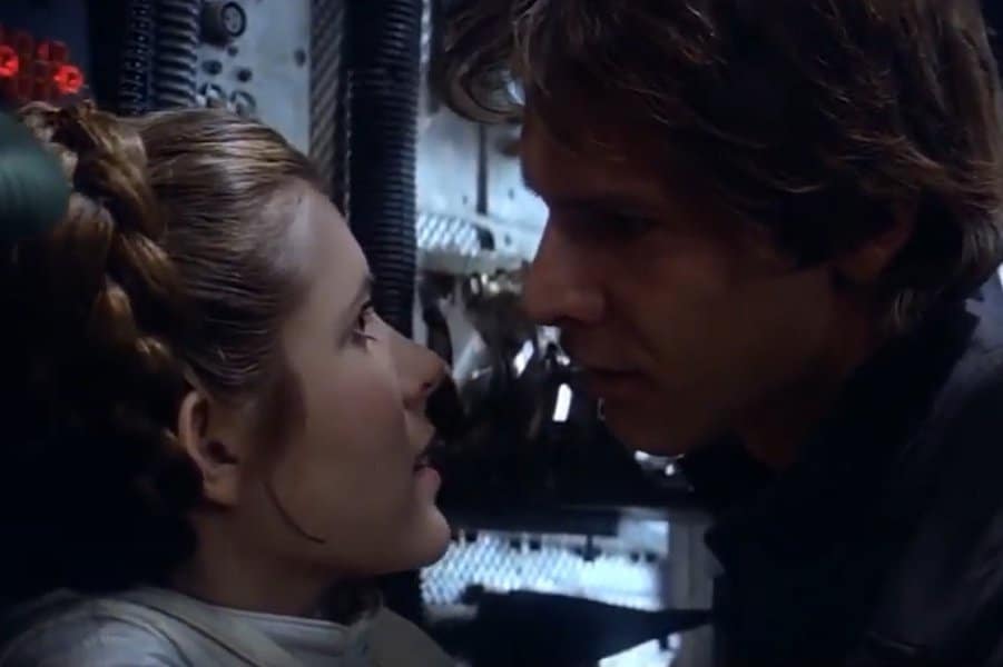 Han Solo and Princess Leia