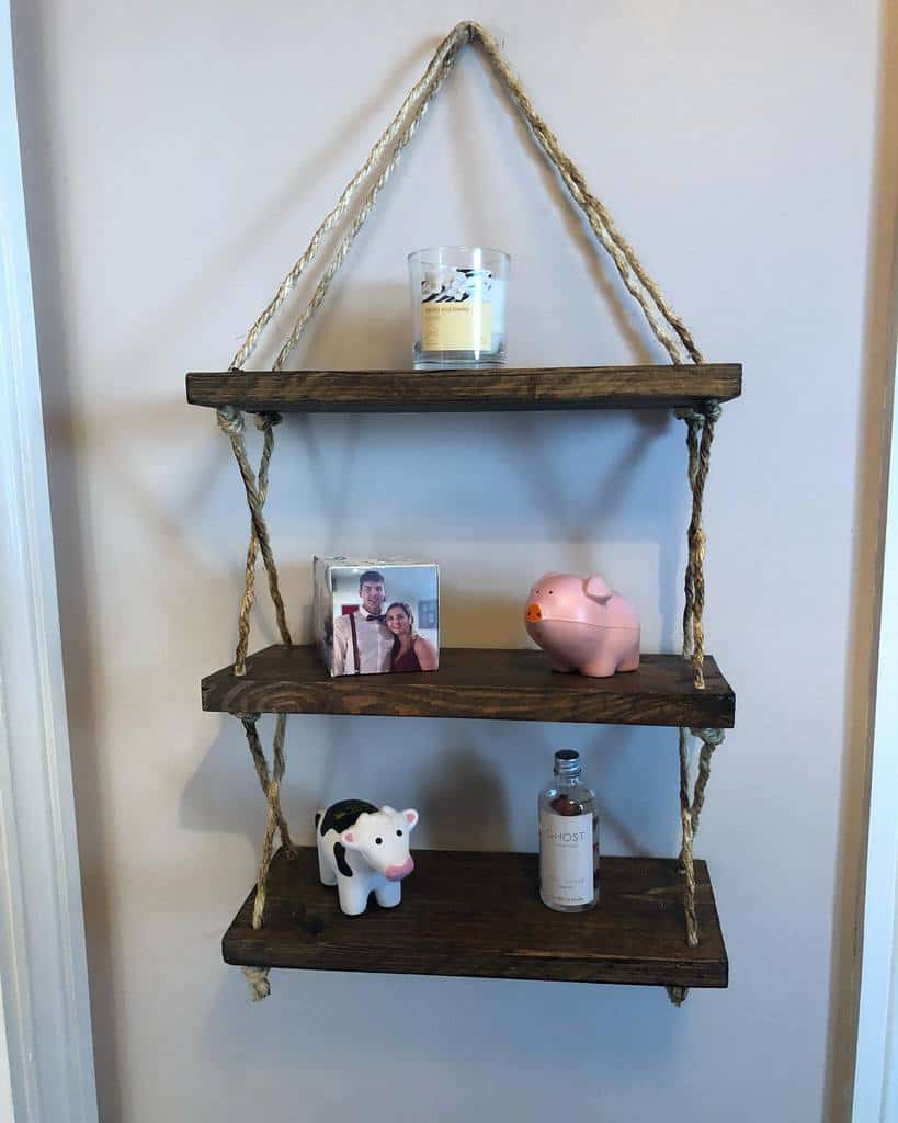 hanging wood shelving ideas