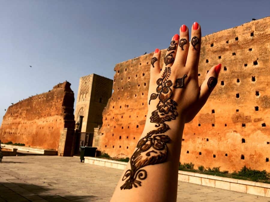 Henna Hand And Arm Outside Luxor Temple Entrance