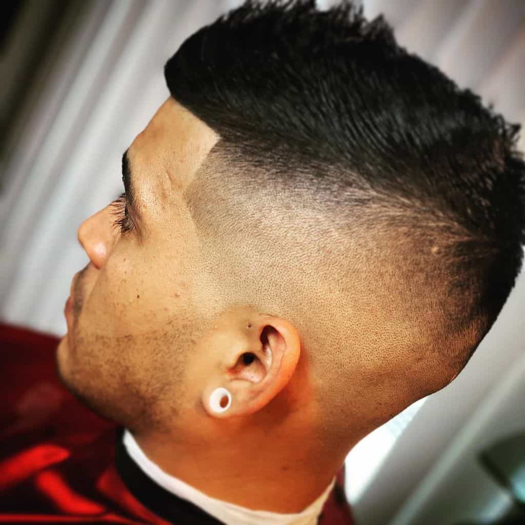 Bryce Harper inspired high and tight fade hairstyle