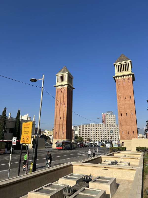 Venetian Towers in Barcelona