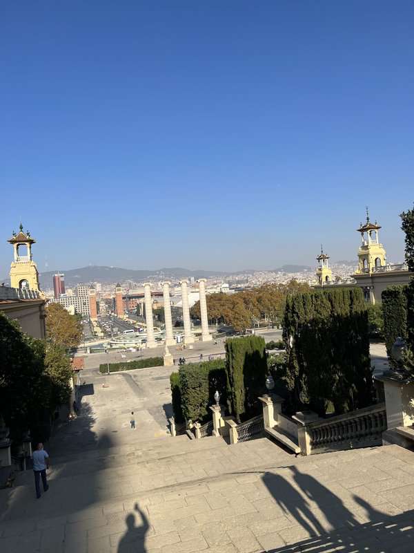 Panoramic view of Barcelona from Montjuïc Hill
