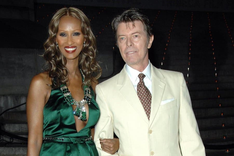 Iman and David Bowie