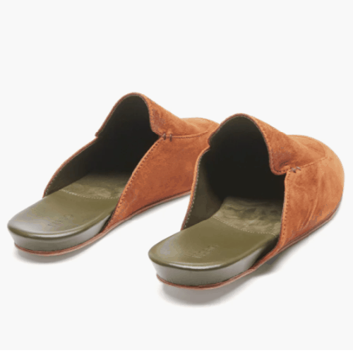 Inabo Slowfer Leather And Suede Slippers