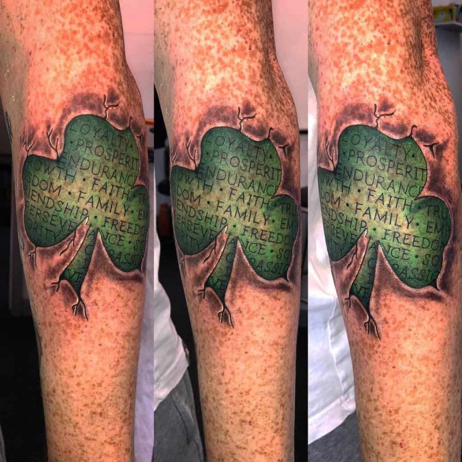 Irish Shamrock Tattoo