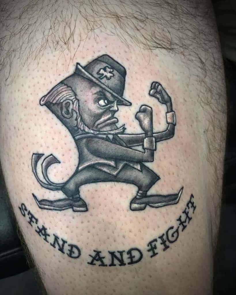 Irish Stand And Fight Tattoo