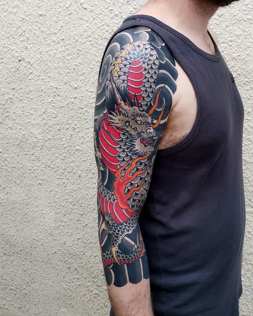 Japanese 34 sleeve tattoo woodyeightfoldtattoo