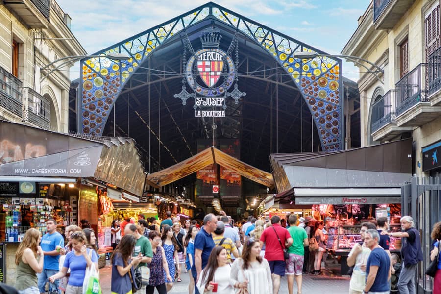 La Boqueria Market entrance