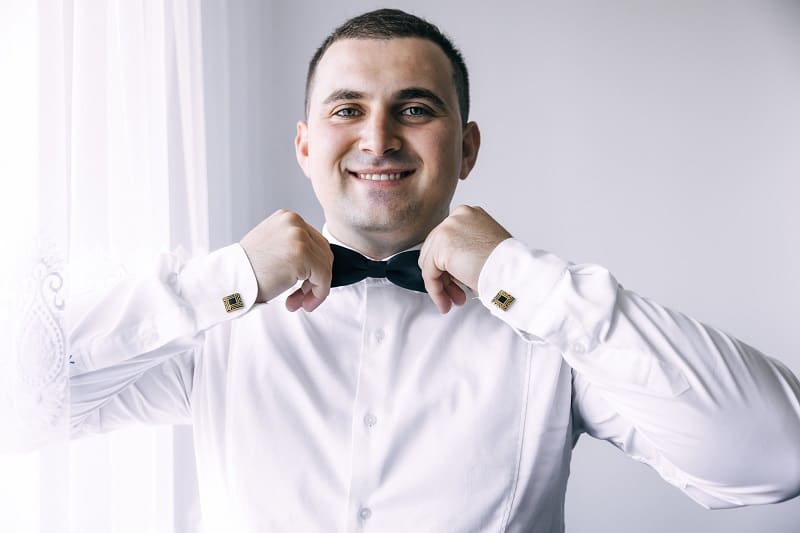 Layer-an-undershirt-under-a-tuxedo-shirt