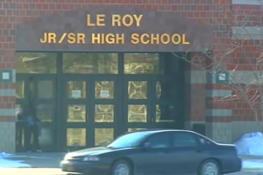 LeRoy Junior-Senior High School students displayed odd physical symptoms