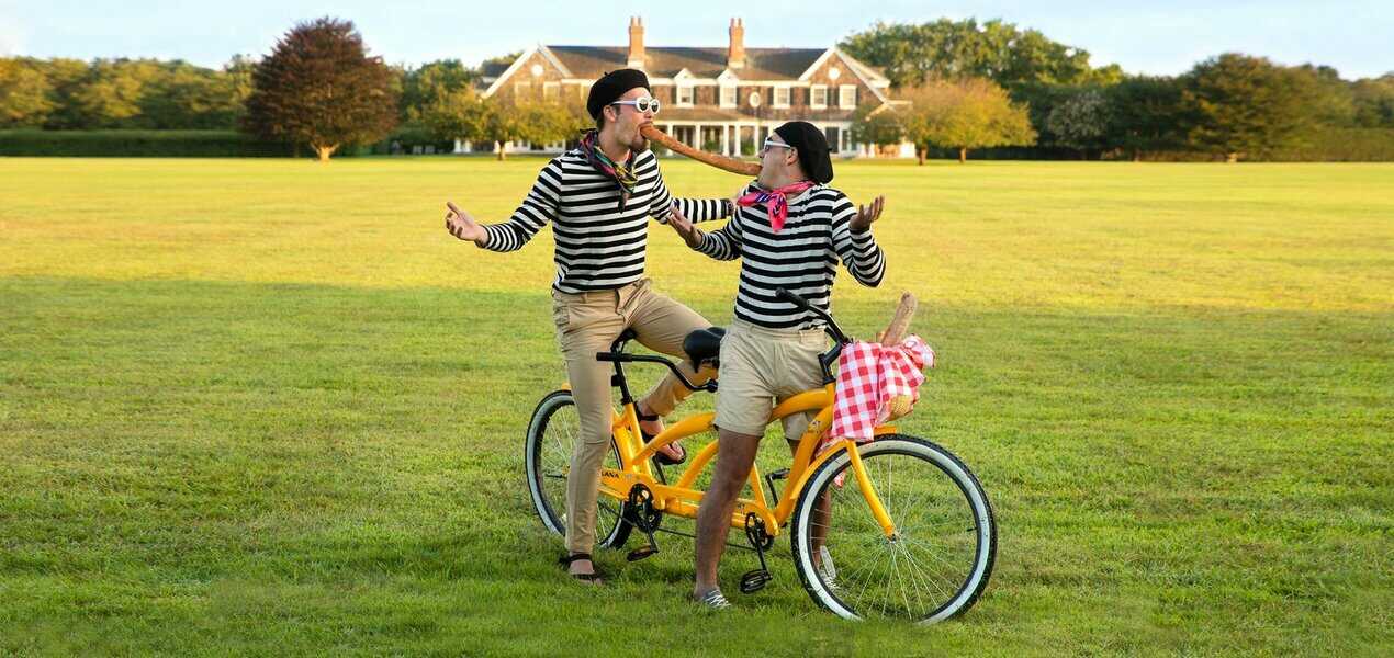 birddogs uncle bucks on tandem bicycle