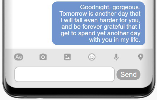 Long Goodnight Text For Her