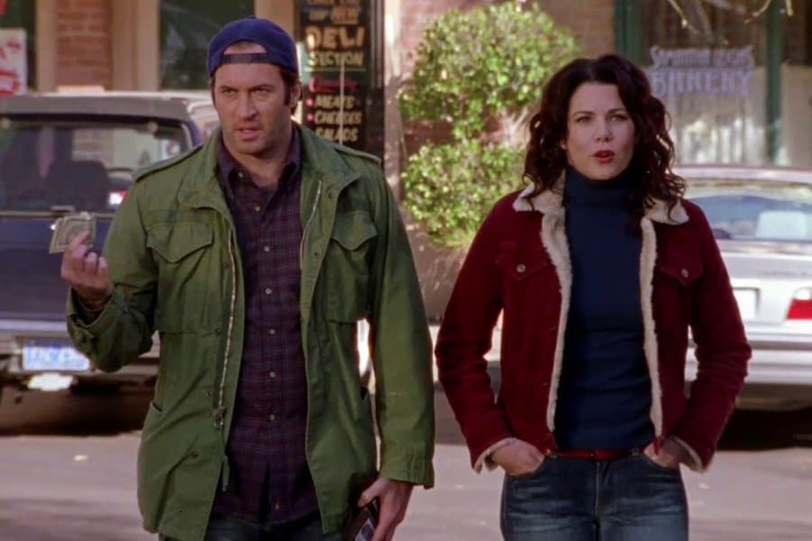 Lorelai Gilmore and Luke Danes