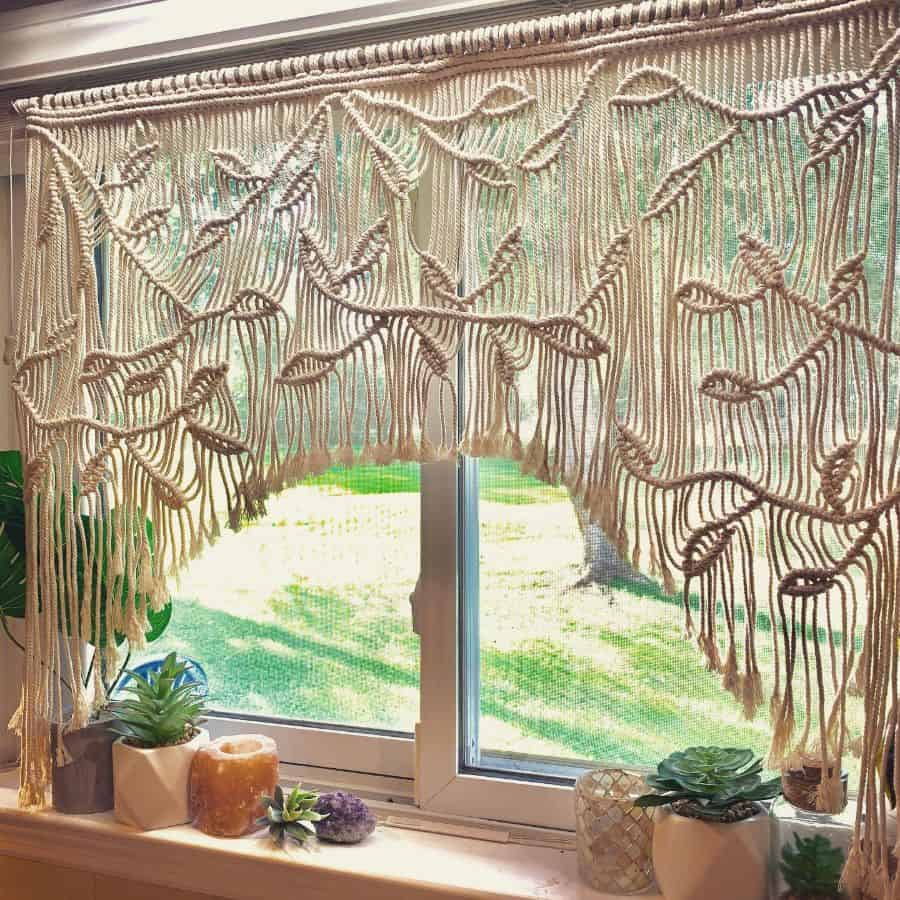 Macrame Kitchen Curtain Ideas madebymoonlite