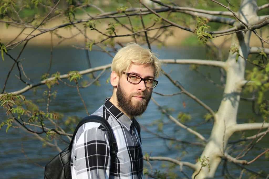 Man With Beard Wearing Glasses Casual Fashion Style