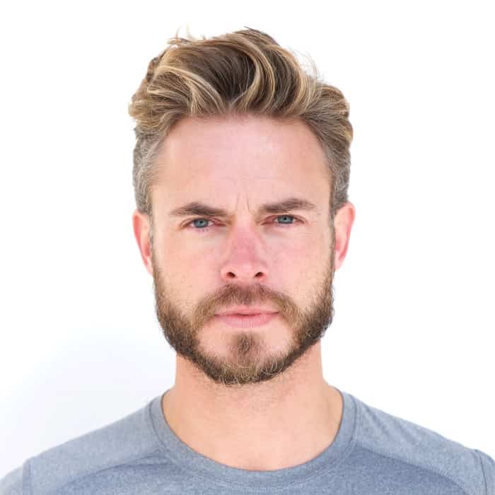 Man With Gray and Blond Hair