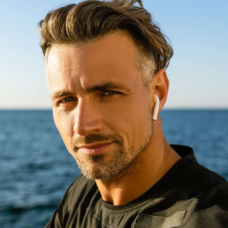 Man With Undercut Hairstyle