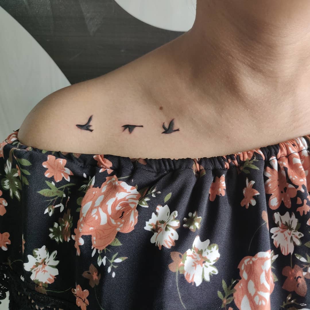 Bird Micro Tattoos -semitattoo_official