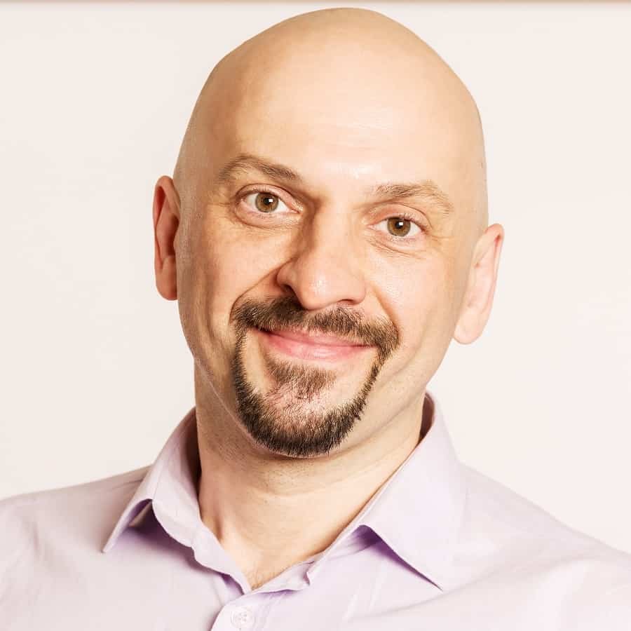 Middle Aged Man With Shaved Head