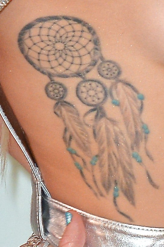 Miley Cyrus Dreamcatcher Tattoo Rightside