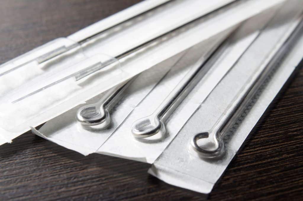 Modern Stick And Poke Single Needles In Packaging Group