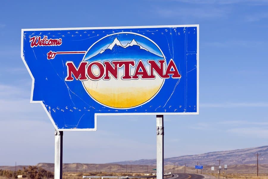 Montana Welcome Sign