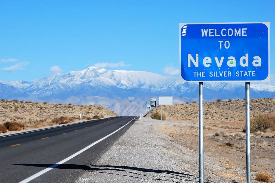 Nevada Welcome Sign