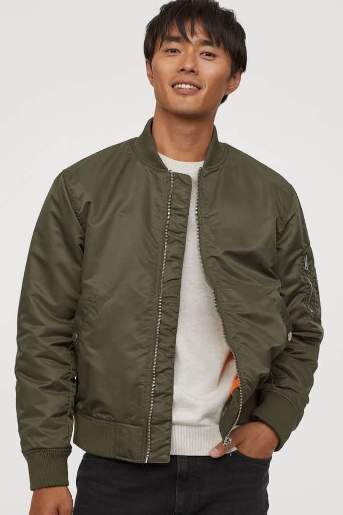 Nylon Bomber Jacket