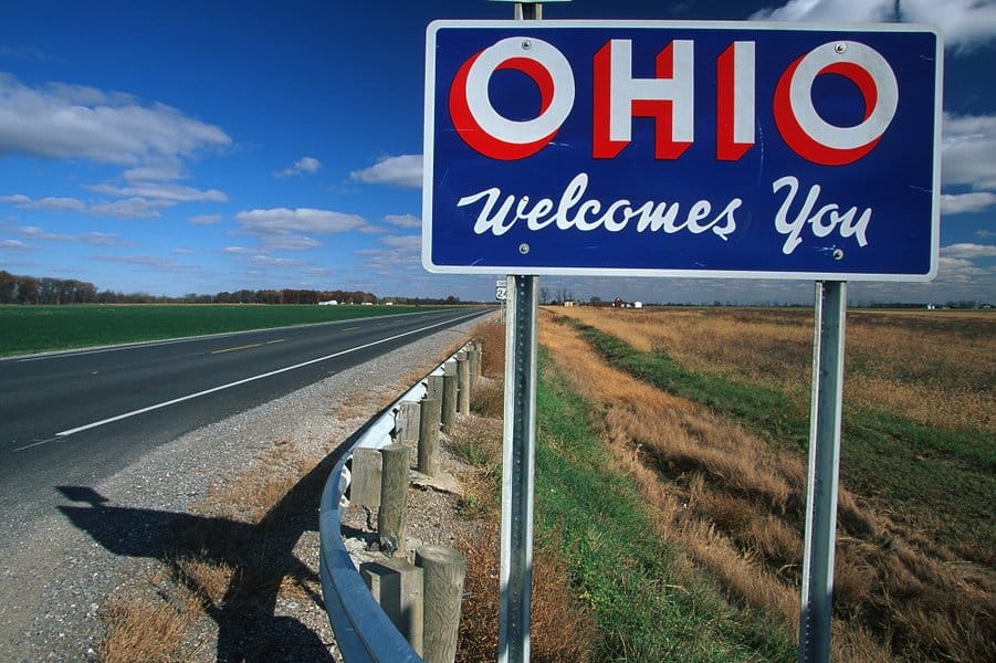 Ohio Welcome Sign
