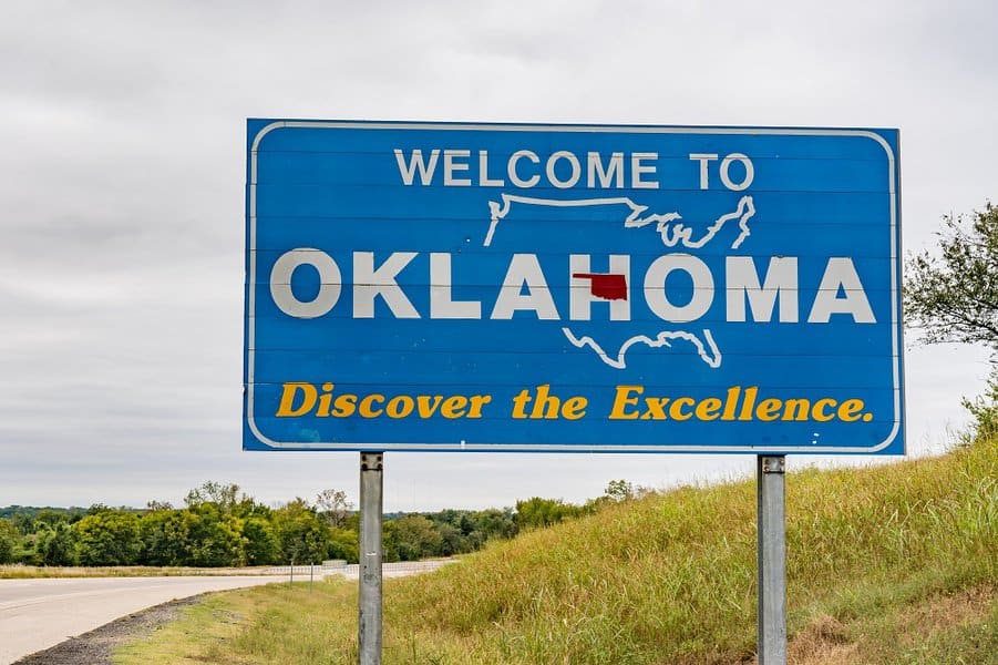 Oklahoma Welcome Sign