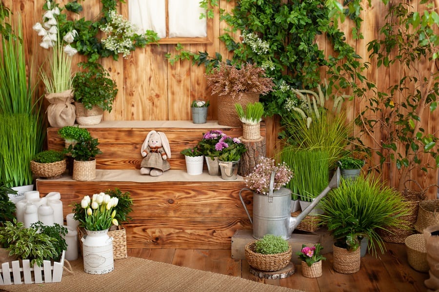 cute wood patio