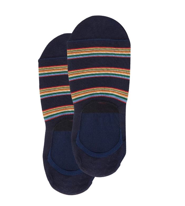 Paul Smith Intarsia-Stripe Mercerised Cotton Socks
